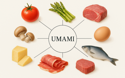 El sabor umami en la industria alimentaria.